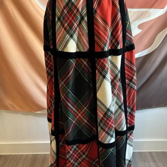 Vintage Bill Atkinson Glen of Michigan Tartan Plaid Wool Maxi Skirt 4-6 I Magnin - Picture 5 of 14